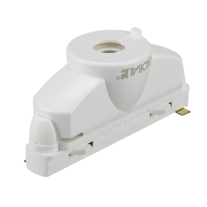 Pendeladapter 1F GB, wit (met nippel en trekontlasting)